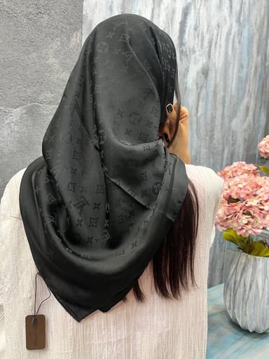 روسری مشکی ژاکارد وارداتی