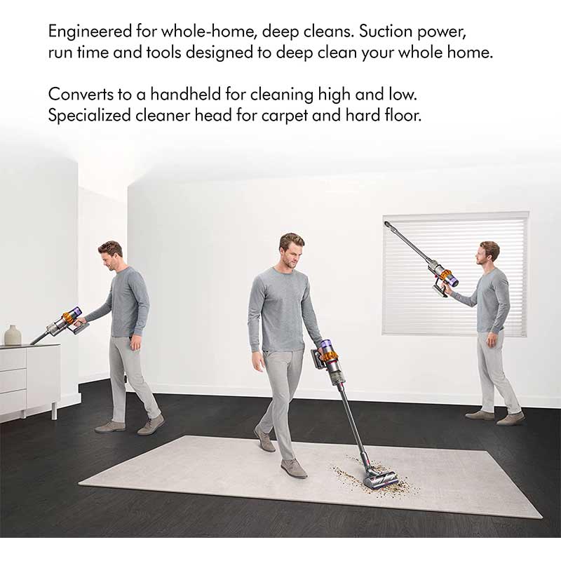 جاروشارژی تمام هوشمند دایسون مدل Dyson V15 Detect Absolute Plus