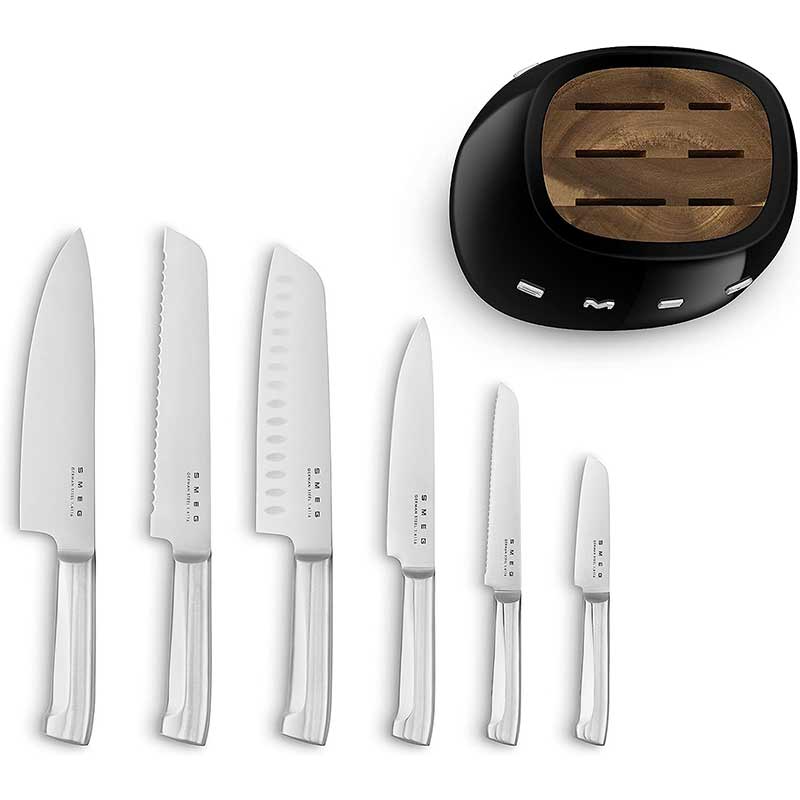 سرویس چاقو 7 پارچه اسمگ مدل SMEG KBSF01BL