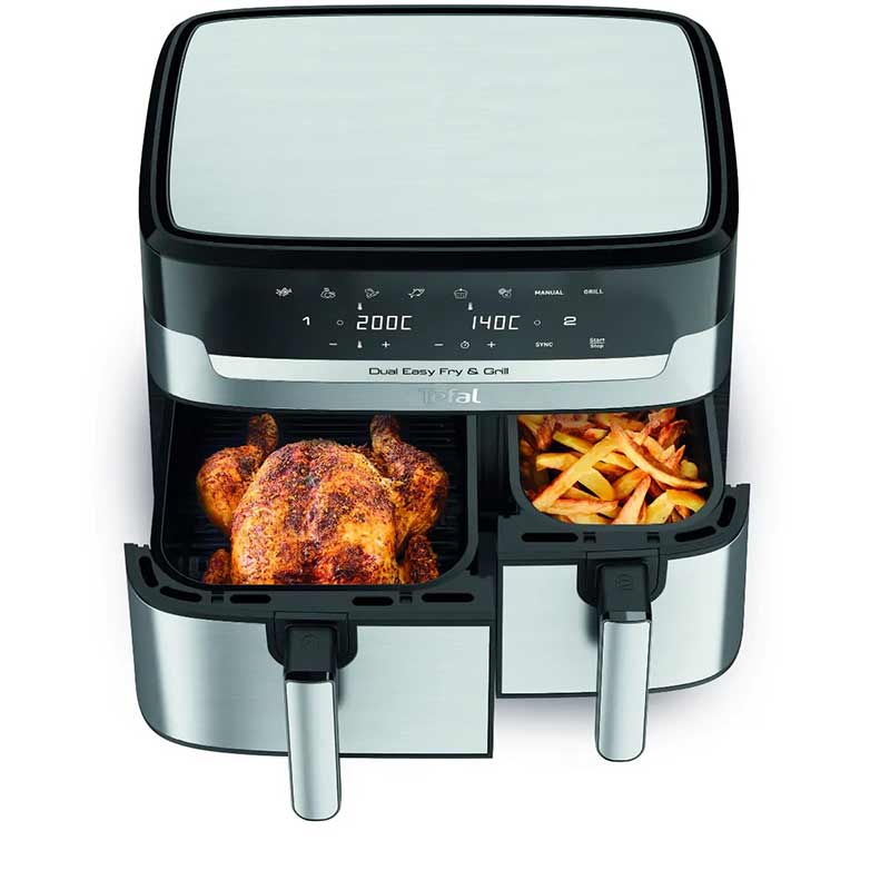 سرخ کن دوقلو و گریل تفال مدل TEFAL EY905D40