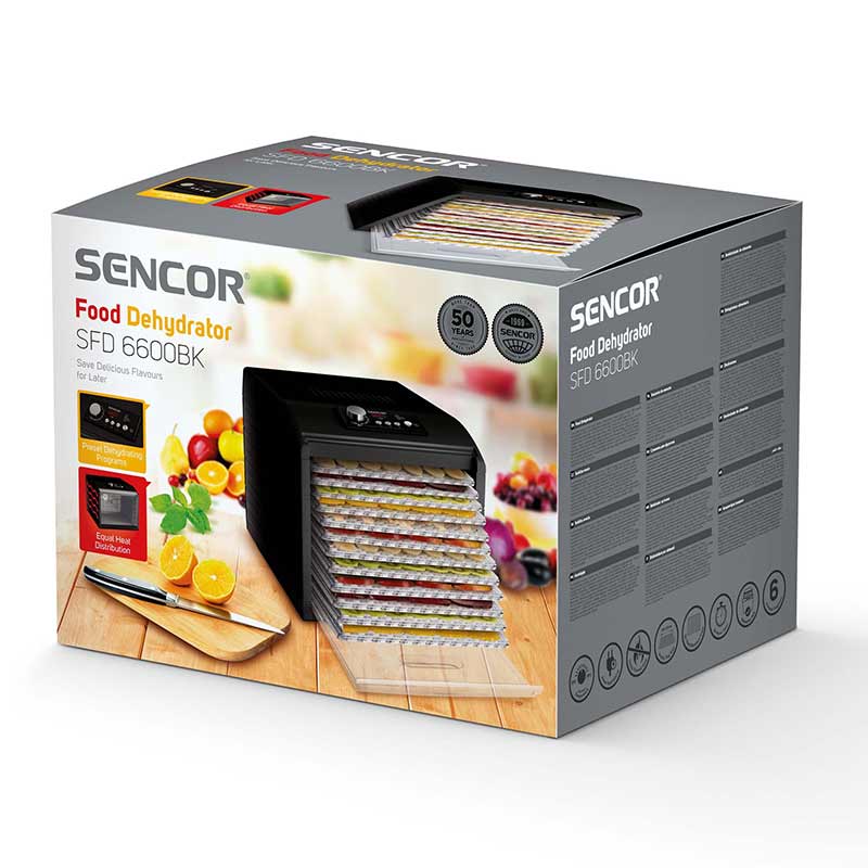 میوه و سبزی خشک کن سنکور مدل SENCOR SFD 6600BK