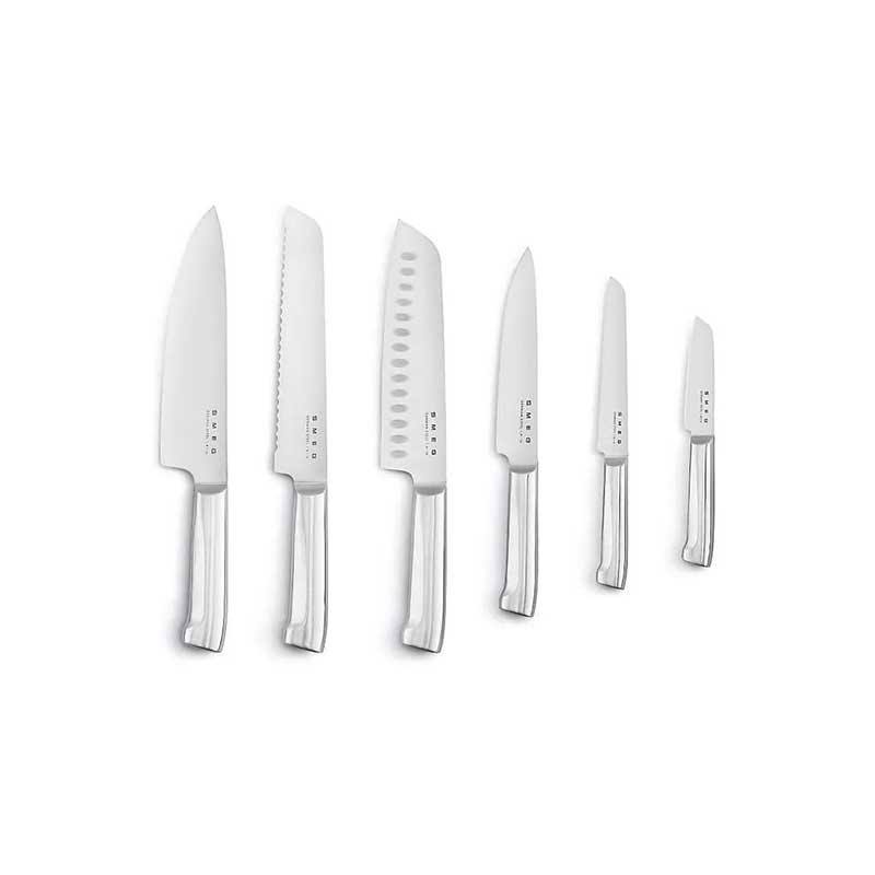 سرویس چاقو 7 پارچه اسمگ مدل SMEG KBSF01WH