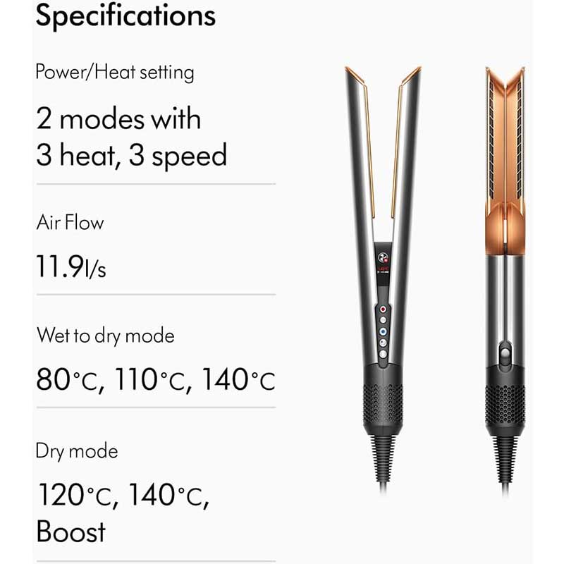 اتو مو شارژی دایسون مدل DYSON AIRSTRAIT HT01